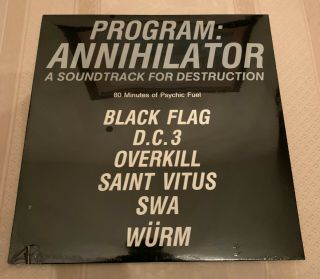 Program Annihilator Various Black Flag,  Saint Vitus Sst 2 Lp Vinyl / Cut