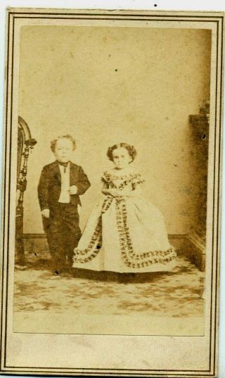 Midget - Commodore Nutt And Minnie Warren - Brady - Barnum - 1863