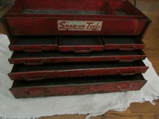 Vintage Snap On KR - 56 6 Drawer Tool Chest Box Rare Early Mechanic Tool Storage 2