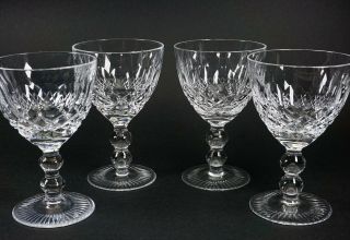 Pasco Elmwood Claret Wine Glass Crystal Stem - Set Of 4 -