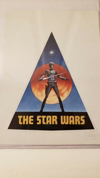Vintage The Star Wars 1976 Pre Production Sticker Decal Ralph McQuarrie 2