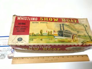 Tin Modern Toys Show Boat Battery Operated Vintage 1960 