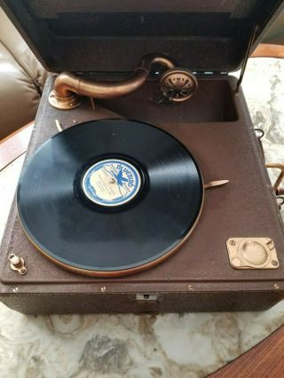 Antique Vintage Phonograph Gramophone Brunswick Panatrope Record Player Vgc.