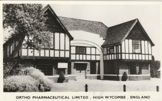R England Buckinghamshire Old Postcard English Ortho Pharmaceutical High Wycombe