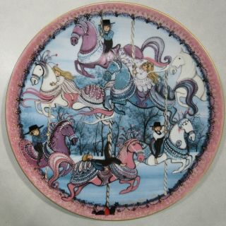 The Carrousel Anna Perenna P Buckley Moss 9.  5 " Collector Plate 847/8000