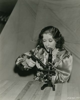 Actress Gracie Allen Shooting Gun At Microscope Bizarre 1934 Photograph