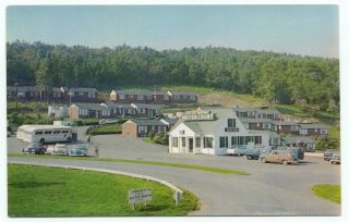 Waynesboro Va Skyline Parkway Motor Court Old Cars Vintage Postcard Virginia