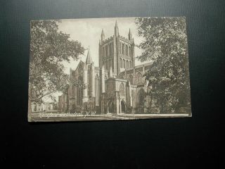 England Old Postcard :hereford Cathedral N.  W.  1917