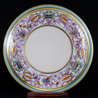 Pickard Limoges Hand Painted Venetian Renaissance Plate Signed Passoni