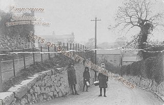 Old Rare Photo Dyserth Children Top Of Waterfall Hill Road,  Weavers Lane 1920s?