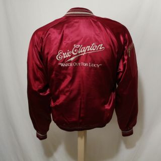 Eric Clapton Watch Out For Lucy Concert Tour Jacket Sz M Embroidered Vtg 1979