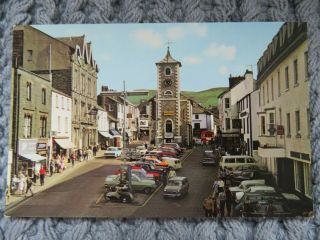 Vintage 1970s Keswick Main Street Old Cars Real Photo Postcard