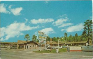 Flagstaff,  Az Arizona Old Postcard,  Western Hills Motel,  Highway 66 Route 66