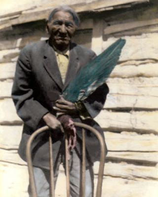 He Dog Lakota Sioux Native American Indian 1928 8x10 " Hand Color Tinted Photo