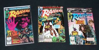Raiders Of The Lost Ark 1 - 3 Complete Set 1 Signed W/coa Simonson 1981 Marvel