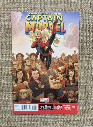 Captain Marvel 17,  First Print,  1st Appearance Kamala Khan Ms Marvel