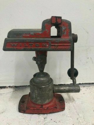 Vintage Wilton Toolmakers Baby Vise 2 - 1/4” Jaws With Power Arm No.  344