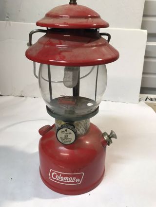 Vintage 11/1968 Red Coleman Lantern 200a Single Mantle