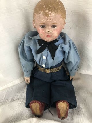 Antique Martha Chase Boy Doll Oil Cloth Irresitible Cheapest Online