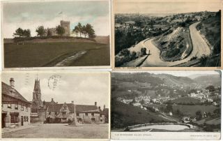 4 Old Photo Postcards Of Stroud
