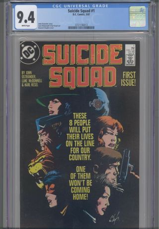 Suicide Squad 1 Cgc 9.  4 1987 Dc Comics John Ostrander Story : Frame
