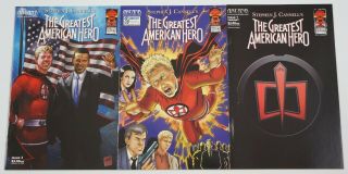 Greatest American Hero 1 - 3 Vf/nm Complete Series Obama Variant Based On Tv Show