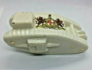 Antique English Wwi Porcelain Tank Mark B  Wippet  Figurine