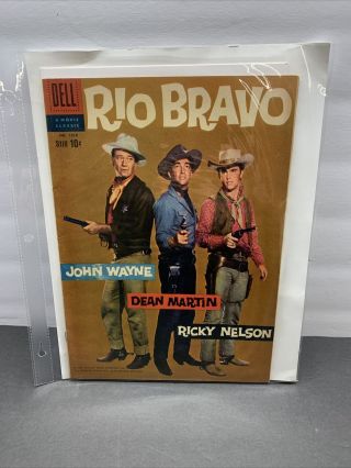 Four Color 1018 Fn 6.  0 1 Book Rio Bravo Dell 1959 John Wayne Dean Martin