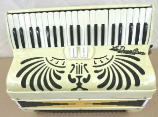 Vtg Lo Duca Bros Accordion - Mother Of Pearl - Made In Italy