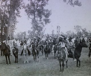 Sioux Indians In Full Feather,  Nebraska,  C1920 