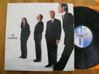 Tin Machine David Bowie 1989 Emi Mtls 1044 Record Vinyl Lp Album Vg,  / Vg,