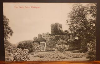 Old Castle Ruins Scene Postcard - Wallingford Oxfordshire England Uk