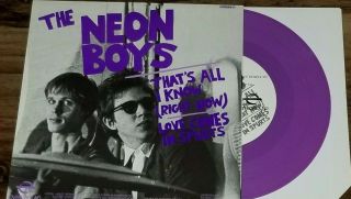 Richard Hell & Voidoids / Neon Boys – 7”ep Vg,  /vg,  Purple,  Punk Television