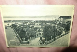 Old Postcard Of Barry Island.  C1950 Knap Gardens Valentines Telephone Box Pram