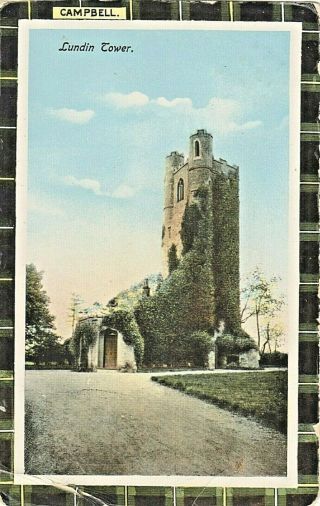 Old Postcard Lundin Tower Largo,  Leven,  Fife,  Scotland Posted 1914 P426