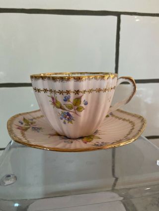 Eb Foley Light Pink Bone China Tea Cup & Saucer Made In England