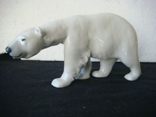 Rrr Rare Antique Vintage Royal Copenhagen Porcelain Figurine Polar Bear