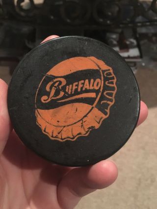 Rare Vintage Buffalo Bisons Ahl Minor League Hockey Practice Possible Game Puck