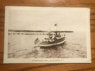 On Barnegat Bay,  Lavallette N.  J.  - Vintage A.  F.  Bludgett Postcard - Good Cond