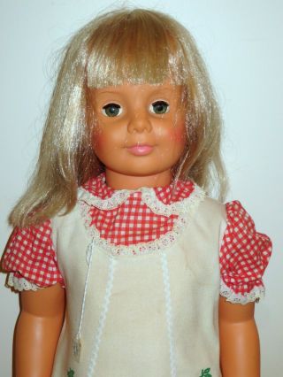 Vintage Patty Playpal Ideal Doll 36 " Blonde With Bangs