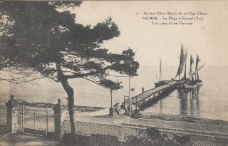 Carte Postale Ancienne Old Postcard HyÈres Valmer Institut Terrasse Timbrée 1919