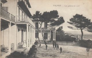 Carte Postale Ancienne Old Postcard HyÈres Valmer Galeries De Cure Timbrée 1920