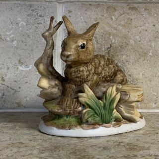 Homco Bunny Rabbit Figurine 1411 Porcelain