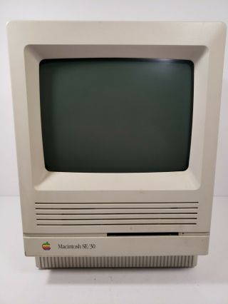 Apple Macintosh Se/30 M5119 Vintage Computer 1991 Classic Powers On As - Is