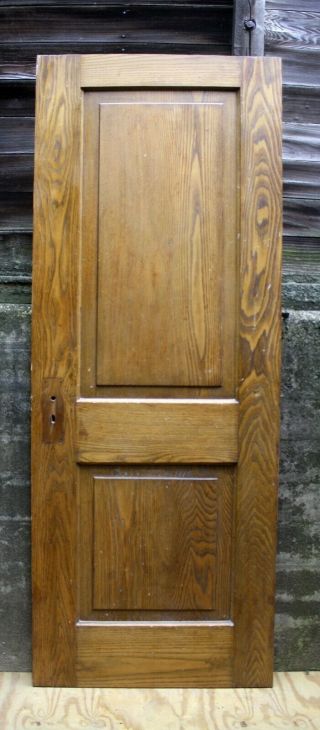 5 Avail 28 " X77 " Antique Vintage Solid Chestnut Wood Wooden Interior Door 2 Panel