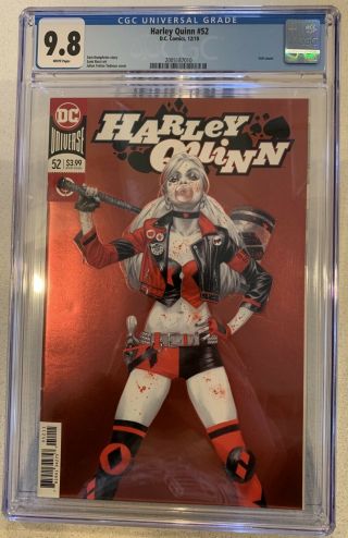 Harley Quinn 52 (2018) Cgc 9.  8 Julian Totino Tedesco Red Foil Cover