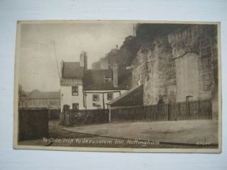 Old Postcard - Ye Olde Trip To Jerusalem Inn,  Nottingham