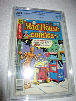 Mad House Comics 111 Cbcs 8.  0 Star Wars Parody Archie Double Cover 7.  5 And 8.  0