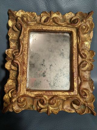 Vintage Florentia Italy Small Mirror