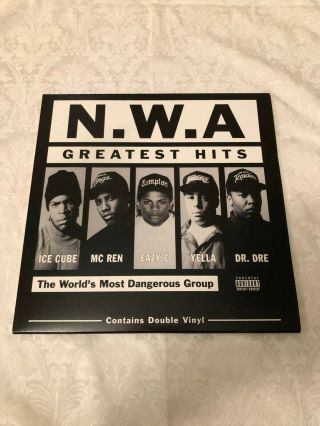 Nwa Greatest Hits Double Vinyl Gangsta Rap Ice Cube Eazy E Dr.  Dre Yella Mc Ren